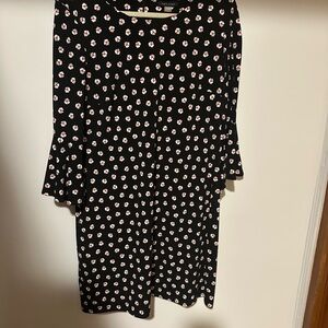 Tommy Hilfiger 3/4 sleeve Black Pattern Dress size 12